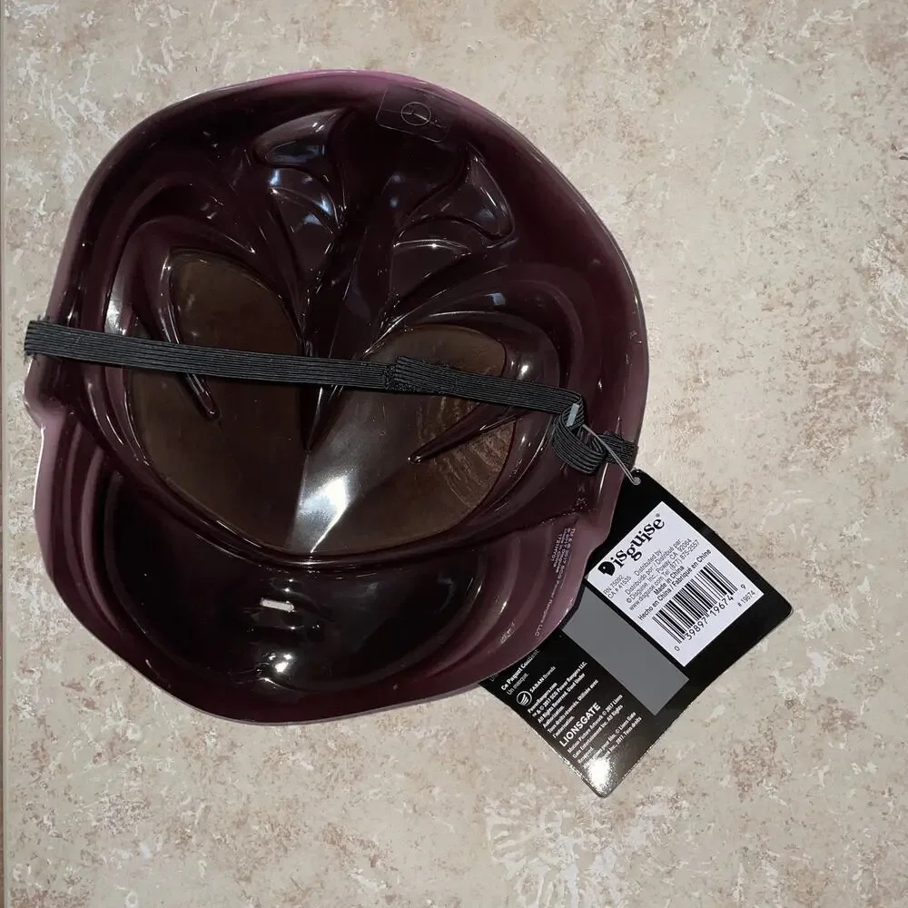 Copied - CHILD PINK POWER RANGER 2017 MOVIE FACE MASK HALLOWEEN COSTUME NEW - Picture 2 of 2